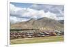 The town of Orgil, Jargalant district, Hovsgol province, Mongolia, Central Asia, Asia-Francesco Vaninetti-Framed Photographic Print