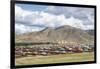 The town of Orgil, Jargalant district, Hovsgol province, Mongolia, Central Asia, Asia-Francesco Vaninetti-Framed Photographic Print