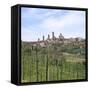 The Town of San Gimignano, 13th Century-CM Dixon-Framed Stretched Canvas
