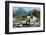 The town of Sitka & the spectacular mountains of Baranof Island, Southeast Alaska-Mark A Johnson-Framed Photographic Print