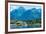 The town of Sitka & the spectacular mountains of Baranof Island, Southeast Alaska-Mark A Johnson-Framed Photographic Print