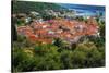 The town of Ston from the Great Wall, Ston, Dalmatian Coast, Croatia-Russ Bishop-Stretched Canvas