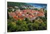 The town of Ston from the Great Wall, Ston, Dalmatian Coast, Croatia-Russ Bishop-Framed Photographic Print