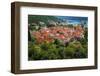The town of Ston from the Great Wall, Ston, Dalmatian Coast, Croatia-Russ Bishop-Framed Photographic Print