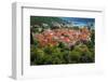 The town of Ston from the Great Wall, Ston, Dalmatian Coast, Croatia-Russ Bishop-Framed Photographic Print