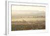 The Town of Tinerhir Soon after Sunrise, Smoke Rising from the Streets and Traditional Houses-Lee Frost-Framed Photographic Print