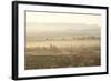 The Town of Tinerhir Soon after Sunrise, Smoke Rising from the Streets and Traditional Houses-Lee Frost-Framed Photographic Print