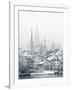 The Town of Zug on a Misty Winter Day, Zug, Switzerland, Europe-John Woodworth-Framed Photographic Print