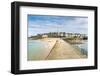 The town seen from the pier, St. Malo, Ille-et-Vilaine, Brittany, France, Europe-Francesco Vaninetti-Framed Photographic Print