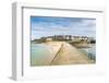 The town seen from the pier, St. Malo, Ille-et-Vilaine, Brittany, France, Europe-Francesco Vaninetti-Framed Photographic Print