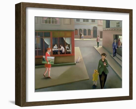 The Town-Caroline Jennings-Framed Giclee Print