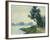 The Towpath at Granval; Le Chemin De Halage a Granval, 1883-Claude Monet-Framed Giclee Print