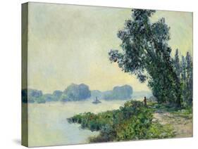 The Towpath at Granval; Le Chemin De Halage a Granval, 1883-Claude Monet-Stretched Canvas