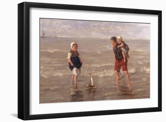 The Toy Boat-Jozef Israels-Framed Giclee Print