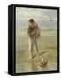 The Toy Boat-Jozef Israels-Framed Stretched Canvas