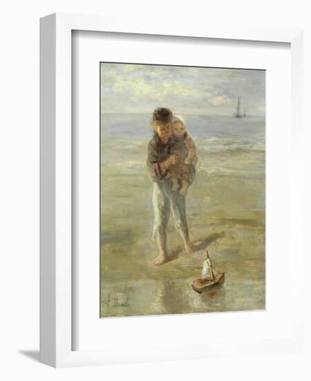 The Toy Boat-Jozef Israels-Framed Giclee Print