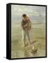 The Toy Boat-Jozef Israels-Framed Stretched Canvas