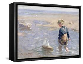 The Toy Boat-William Marshall Brown-Framed Stretched Canvas