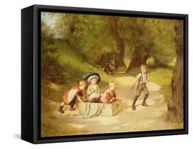 The Toy Carriage, 1887-Harry Brooker-Framed Stretched Canvas