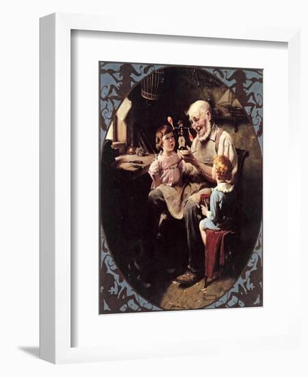 The Toy Maker--Norman Rockwell-Framed Giclee Print