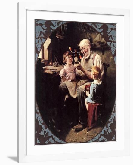 The Toy Maker--Norman Rockwell-Framed Giclee Print