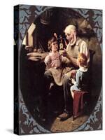 The Toy Maker--Norman Rockwell-Stretched Canvas