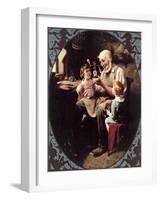 The Toy Maker--Norman Rockwell-Framed Giclee Print