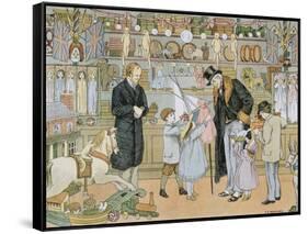 The Toy Shop-Francis Donkin Bedford-Framed Stretched Canvas