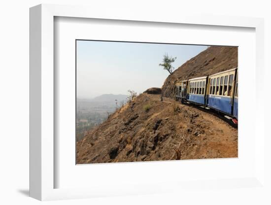 The Toy Train That Climbs from Neral to the Road-Less Matheran Plateau, Matheran, Maharashtra-Tony Waltham-Framed Photographic Print