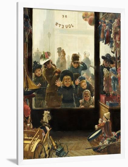 The Toyshop Window-Timoleon Marie Lobrichon-Framed Giclee Print