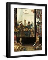 The Toyshop Window-Timoleon Marie Lobrichon-Framed Giclee Print