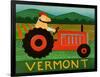 The Tractor Vermont-Stephen Huneck-Framed Premium Giclee Print