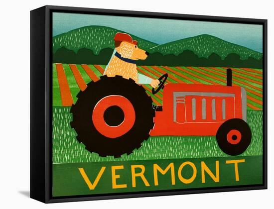 The Tractor Vermont-Stephen Huneck-Framed Stretched Canvas