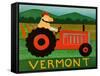 The Tractor Vermont-Stephen Huneck-Framed Stretched Canvas