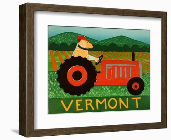 The Tractor Vermont-Stephen Huneck-Framed Giclee Print