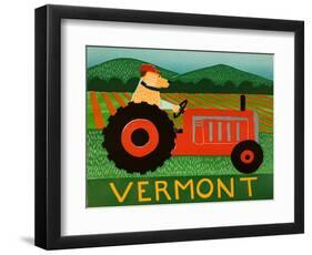 The Tractor Vermont-Stephen Huneck-Framed Giclee Print