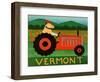 The Tractor Vermont-Stephen Huneck-Framed Premium Giclee Print