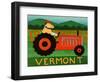 The Tractor Vermont-Stephen Huneck-Framed Premium Giclee Print