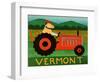 The Tractor Vermont-Stephen Huneck-Framed Premium Giclee Print