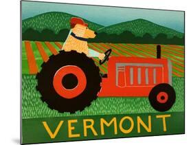 The Tractor Vermont-Stephen Huneck-Mounted Giclee Print
