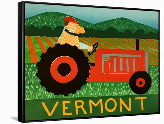 The Tractor Vermont-Stephen Huneck-Framed Stretched Canvas