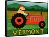 The Tractor Vermont-Stephen Huneck-Framed Stretched Canvas