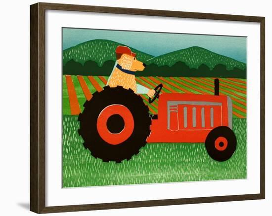 The Tractor-Stephen Huneck-Framed Giclee Print