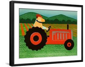 The Tractor-Stephen Huneck-Framed Giclee Print