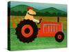 The Tractor-Stephen Huneck-Stretched Canvas