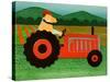 The Tractor-Stephen Huneck-Stretched Canvas