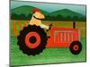 The Tractor-Stephen Huneck-Mounted Premium Giclee Print