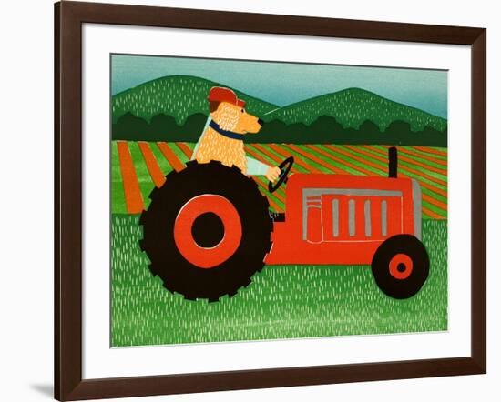 The Tractor-Stephen Huneck-Framed Giclee Print