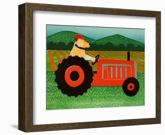 The Tractor-Stephen Huneck-Framed Giclee Print