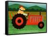 The Tractor-Stephen Huneck-Framed Stretched Canvas